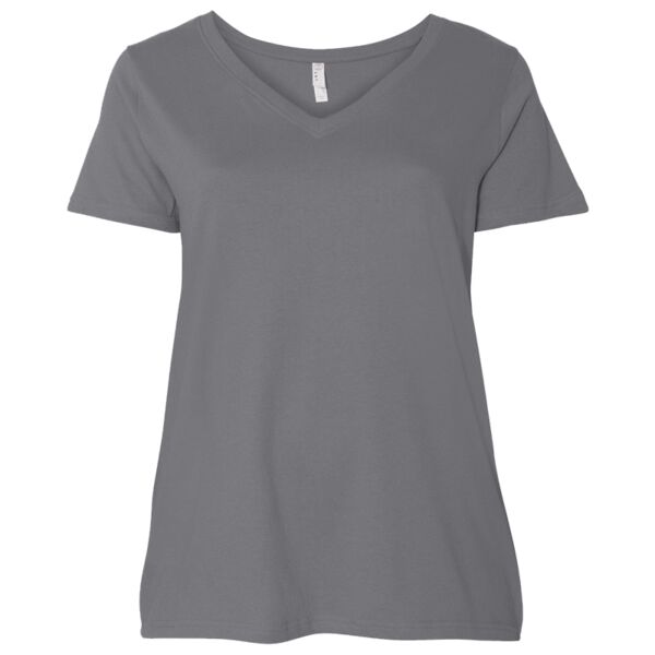 Curvy Collection Women's Premium Jersey V-Neck Tee Thumbnail